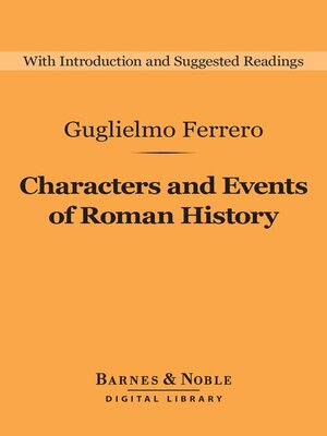 cover image of Characters and Events of Roman History